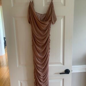 Off shoulder long dress